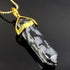 SnowFlake Obsidian Gemstone Pendant Necklace